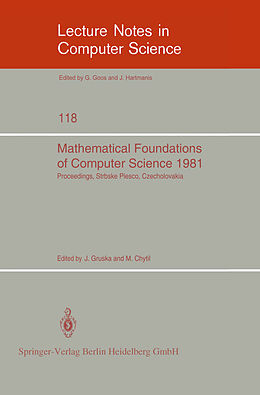 Kartonierter Einband Mathematical Foundations of Computer Science 1981 von 