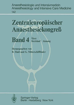 Kartonierter Einband Zentraleuropäischer Anaesthesiekongreß von 