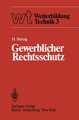 Kartonierter Einband Gewerblicher Rechtsschutz von H. Hering