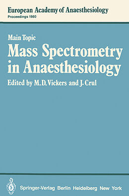 Kartonierter Einband Mass Spectrometry in Anaesthesiology von 