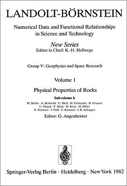Fester Einband Physical Properties of Rocks von M. Beblo, A. Berktold, U. Bleil