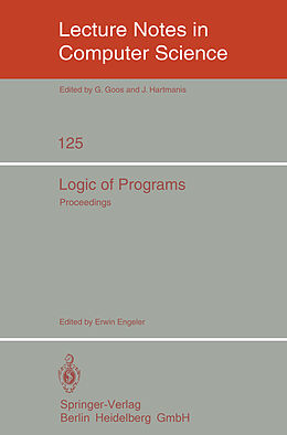 Kartonierter Einband Logic of Programs von 