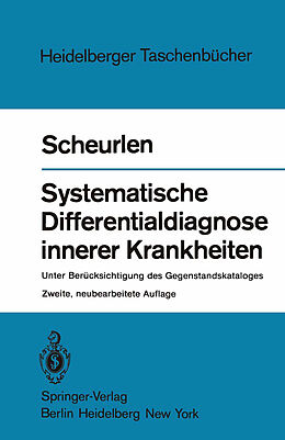 Kartonierter Einband Systematische Differentialdiagnose innerer Krankheiten von P. Gerhardt Scheurlen