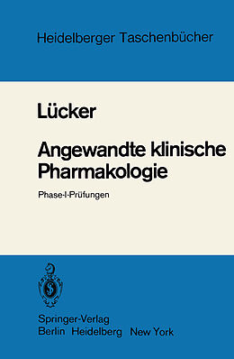 Kartonierter Einband Angewandte klinische Pharmakologie von P. W. Lücker