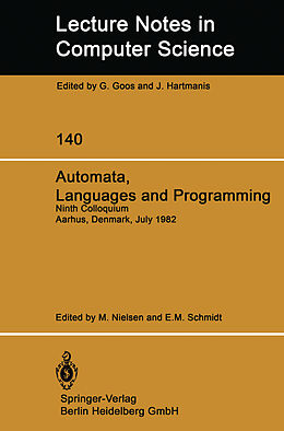 Couverture cartonnée Automata, Languages and Programming de 