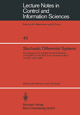 Kartonierter Einband Stochastic Differential Systems von 