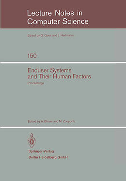 Kartonierter Einband Enduser Systems and Their Human Factors von 