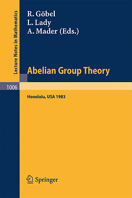 Kartonierter Einband Abelian Group Theory von 