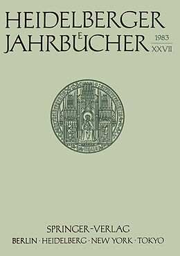 Kartonierter Einband Heidelberger Jahrbücher von Kenneth A. Loparo