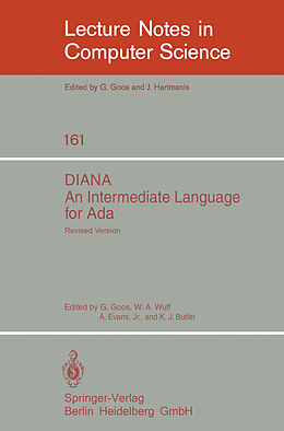 Couverture cartonnée DIANA. An Intermediate Language for Ada de 