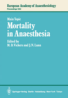 Kartonierter Einband Mortality in Anaesthesia von 