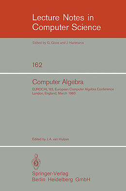 Couverture cartonnée Computer Algebra de 