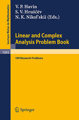 Kartonierter Einband Linear und Complex Analysis Problem Book von 