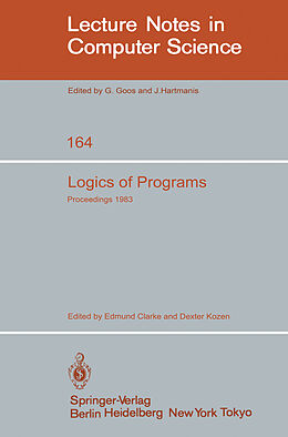 Couverture cartonnée Logics of Programs de 