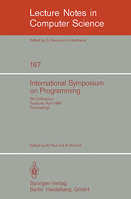 Couverture cartonnée International Symposium on Programming de 