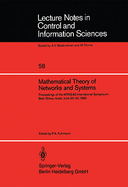 Kartonierter Einband Mathematical Theory of Networks and Systems von 