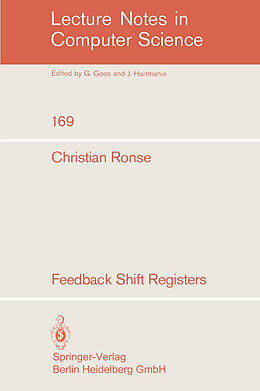 Couverture cartonnée Feedback Shift Registers de Christian Ronse