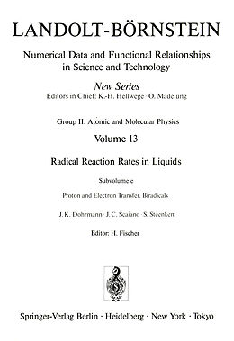 Livre Relié Proton and Electron Transfer. Biradicals / Protonen- und Elektronenaustauschreaktionen. Biradikale de J.K. Dohrmann, J.C. Scaiano, S. Steenken