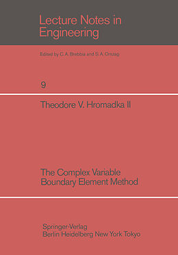 Couverture cartonnée The Complex Variable Boundary Element Method de T. V. Hromadka