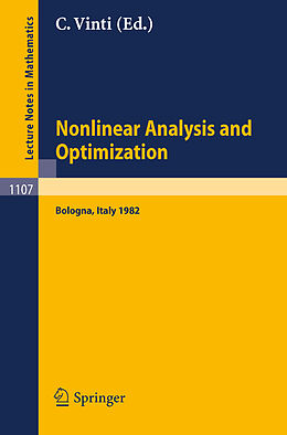 Kartonierter Einband Nonlinear Analysis and Optimization von 