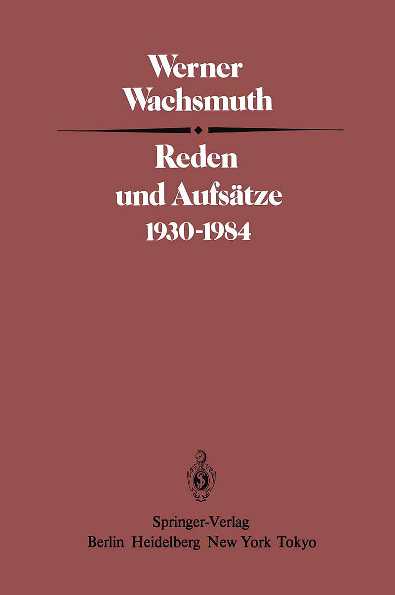 Reden und Aufsätze 19301984