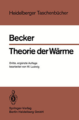 Kartonierter Einband Theorie der Wärme von Richard Becker