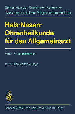 Kartonierter Einband Hals-Nasen-Ohrenheilkunde für den Allgemeinarzt von Hans-Georg Boenninghaus