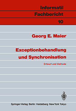 Kartonierter Einband Exceptionbehandlung und Synchronisation von Georg E. Maier