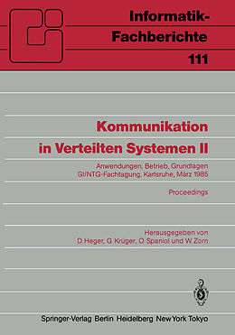 Kartonierter Einband Kommunikation in Verteilten Systemen II von 
