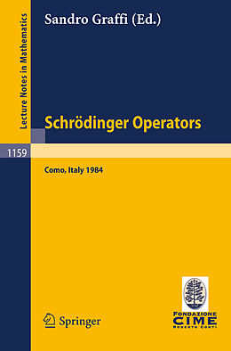 Kartonierter Einband Schrödinger Operators, Como 1984 von 