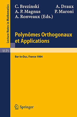 Kartonierter Einband Polynomes Orthogonaux et Applications von 