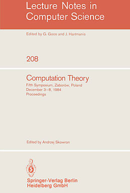 Kartonierter Einband Computation Theory von Andrzej Skowron