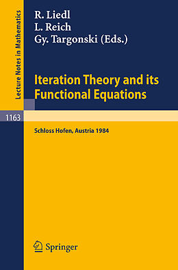 Kartonierter Einband Iteration Theory and its Functional Equations von 