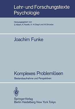 Kartonierter Einband Komplexes Problemlösen von Joachim Funke