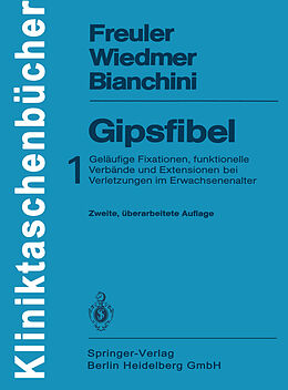 Kartonierter Einband Gipsfibel von Franz Freuler, Ulrich Wiedmer, Domizio Bianchini