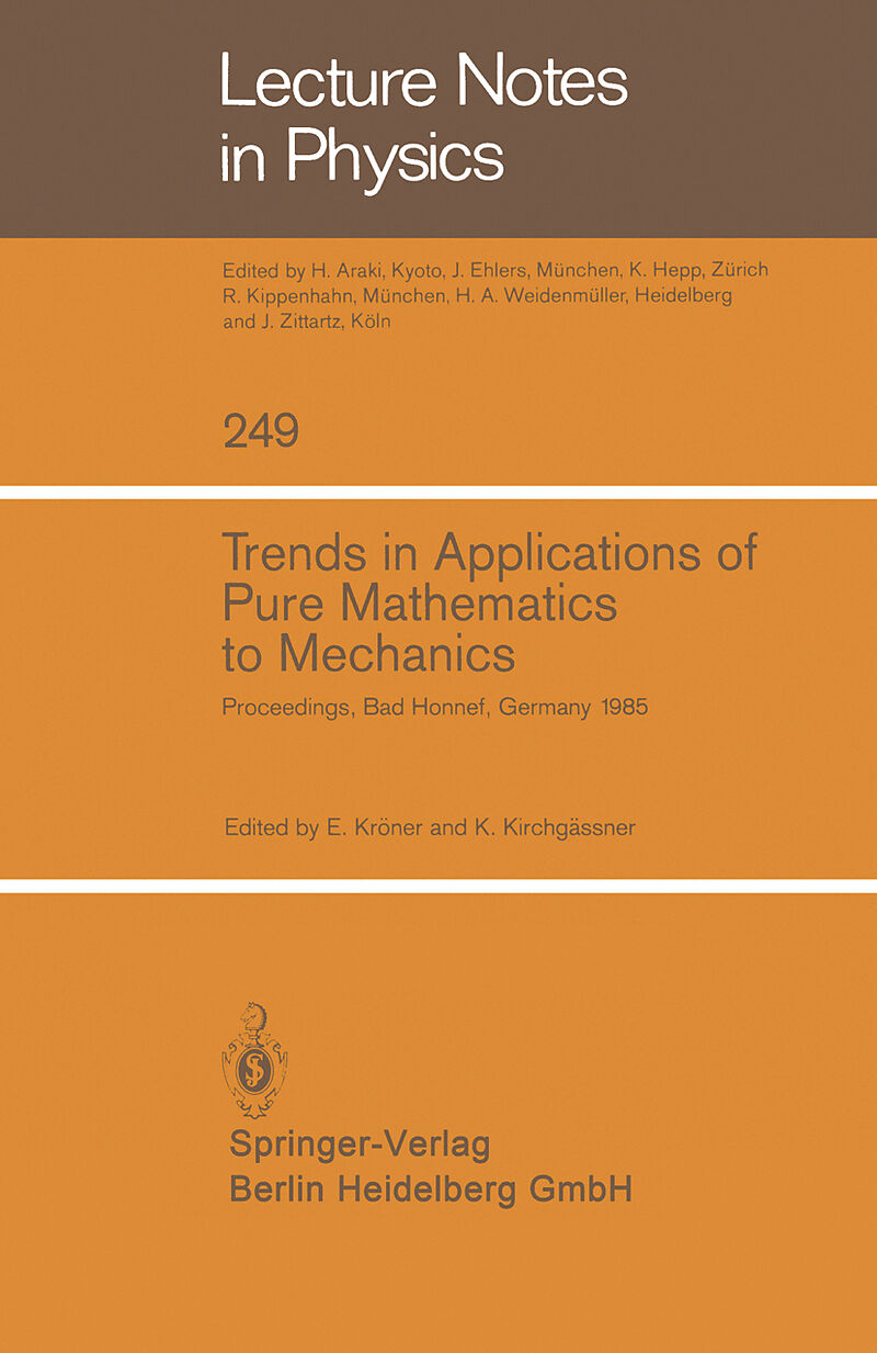 Trends in Applications of Pure Mathematics to Mechanics