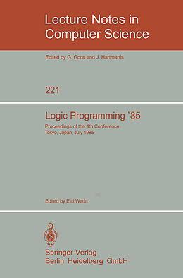 Kartonierter Einband Logic Programming '85 von 