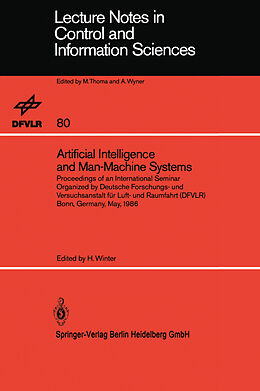 Kartonierter Einband Artificial Intelligence and Man-Machine Systems von 