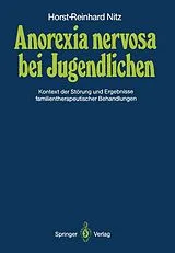 Kartonierter Einband Anorexia nervosa bei Jugendlichen von Horst-Reinhard Nitz