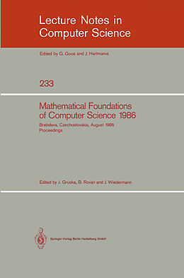 Kartonierter Einband Mathematical Foundations of Computer Science 1986 von 