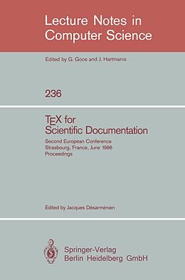 Kartonierter Einband TEX for Scientific Documentation von 