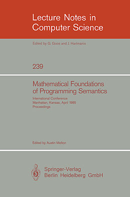 Kartonierter Einband Mathematical Foundation of Programming Semantics von 