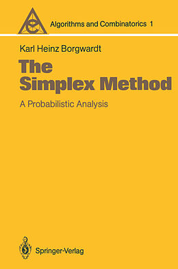 Couverture cartonnée The Simplex Method de Karl Heinz Borgwardt