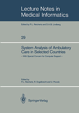 Couverture cartonnée System Analysis of Ambulatory Care in Selected Countries de 