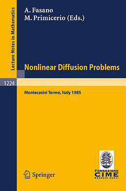 Couverture cartonnée Problems in Nonlinear Diffusion de 