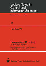 Couverture cartonnée Computational Complexity of Bilinear Forms de Hari Krishna