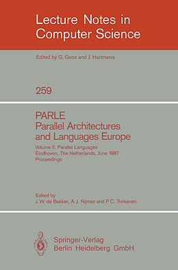 Kartonierter Einband PARLE Parallel Architectures and Languages Europe von 