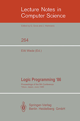 Kartonierter Einband Logic Programming '86 von 