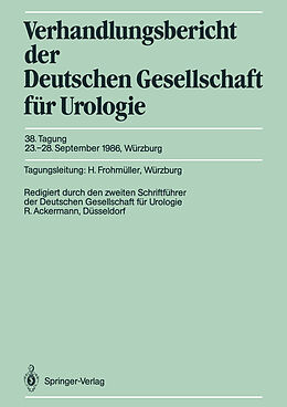 Kartonierter Einband 38. Tagung, 23.28. September 1986, Würzburg von 