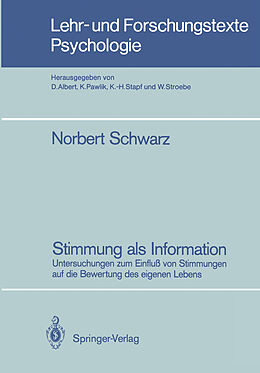 Kartonierter Einband Stimmung als Information von Norbert Schwarz